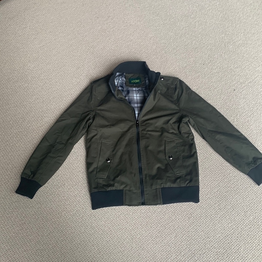 large mens green atom jacket